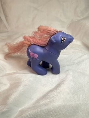 Vintage My Little Pony G1 Purple Valentine Twin Baby Mail Order Pink Heart MLP